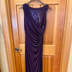 Deep Purple Evening Gown Size 8